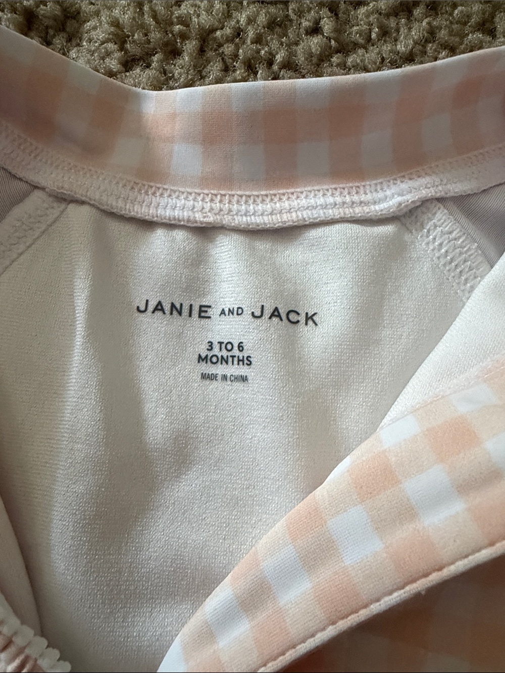 Janie and Jack, baby girl swimsuit size 3 to 6 months
